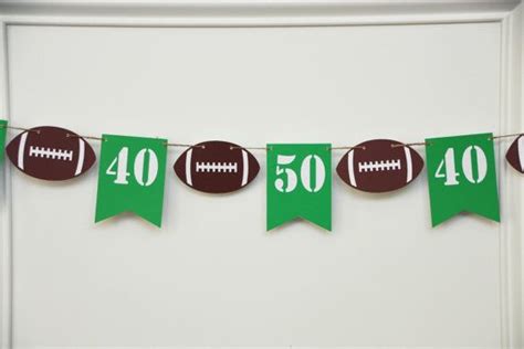 football garland decorations|football garland ideas.